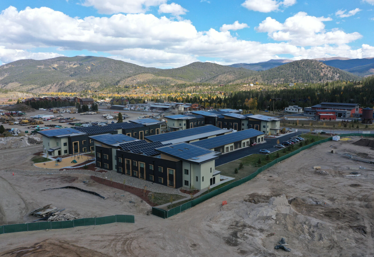 Aerial view of the Vista Verde neighborhood
